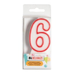 Bougie d'anniversaire | Chiffre 6