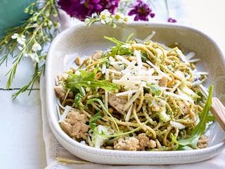 Pâtes au blé complet et au pesto