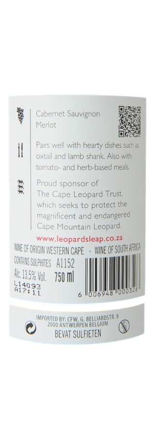 SOUTH AFRICA - WESTERN CAPE | Western Cape | Leopard's Leap Cabernet Sauvignon/Merlot12 