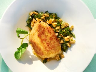Kroketten van mozzarella met olijvensalsa