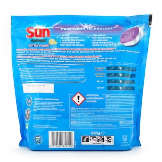 Sun | Tablettes lave-vaisselle | Expert | Extra power | Citron 