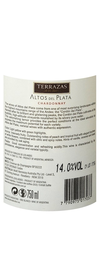 Argentina | Terrazas | Altos Chardonnay | 2012 