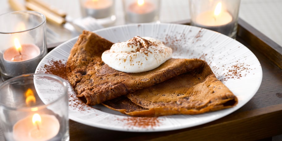 Pannenkoeken van chocolade