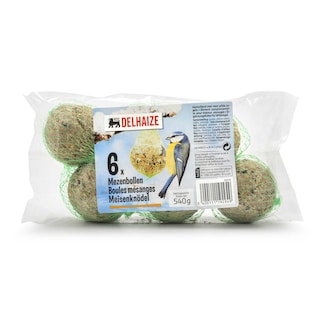 Delhaize | 6 Boules mésanges 