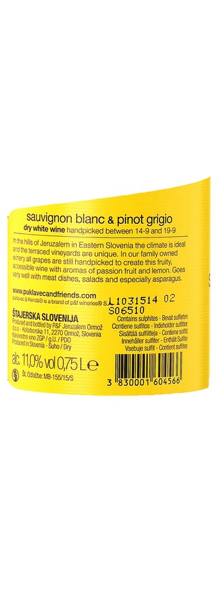 Slovenie - Slovenië | Stajerska | P.G. Puklavec Sauvignon Blanc 