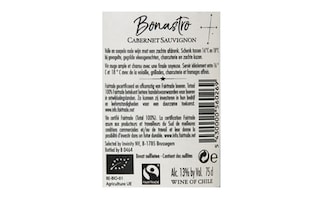 Chili | Central Valley | Bonastro Cabernet Sauvignon | BIO | FAIRTRADE 