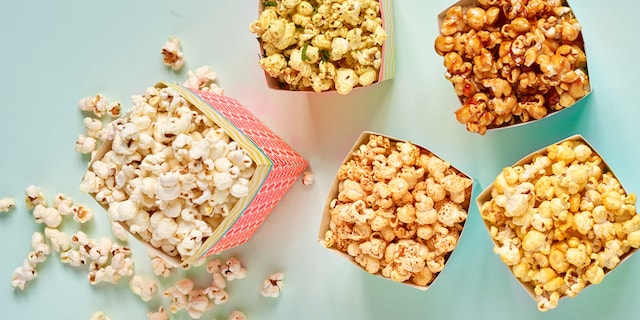 Popcorn met kurkuma