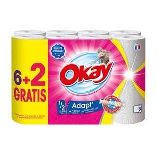 Okay | Essuie-tout | Adapt | 6+2 gratuit | Eco 