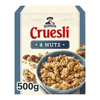 Quaker | Cruesli | Ontbijtgranen | 4 Nuts 