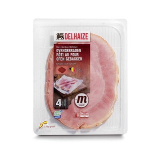 Delhaize | Ovengeroosterde ham | Sneetjes 