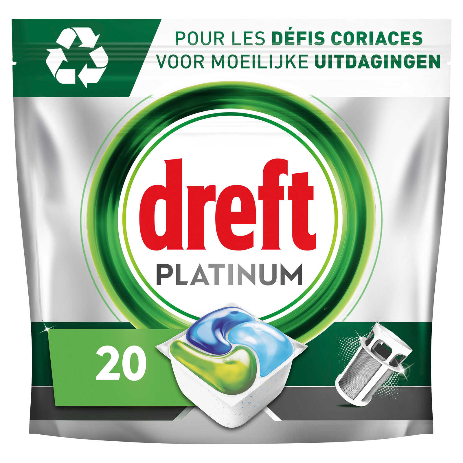 Dreft Platinum Plus tablettes pour lave-vaisselle