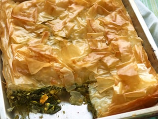 Spanakopita - spinazie- en fetataart