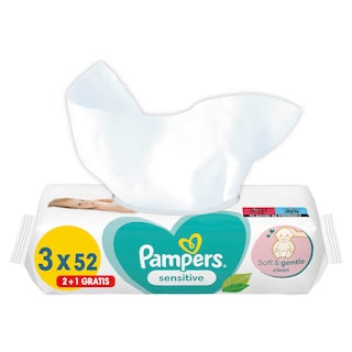 Pampers | Sensitive | Doekjes | 2+1 Gratis 