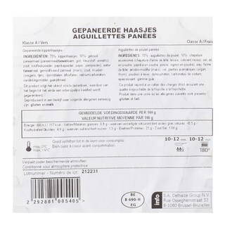 Delhaize | Haasjes | Kip | Gepaneerd 