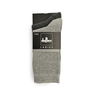 duParc | Chaussettes dames | gris uni | 39/42 