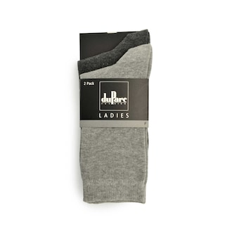 duParc | Chaussettes dames | gris uni | 39/42 