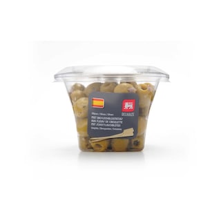 Delhaize | Olijven | Bieslookbloemetjes | Ontpit 