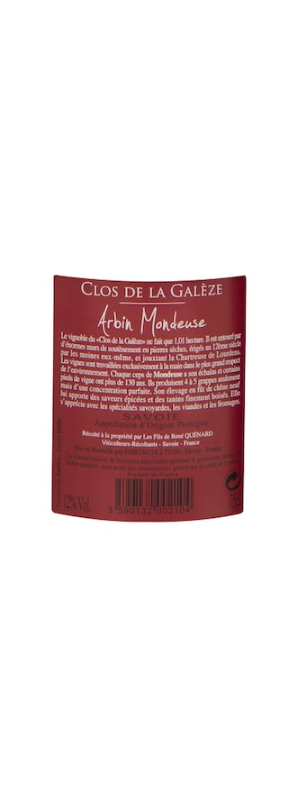 France - Frankrijk | Savoie | Mondeuse Arbin Galeze 2016 