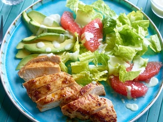 Kipfilets tex-mex en Florida salade