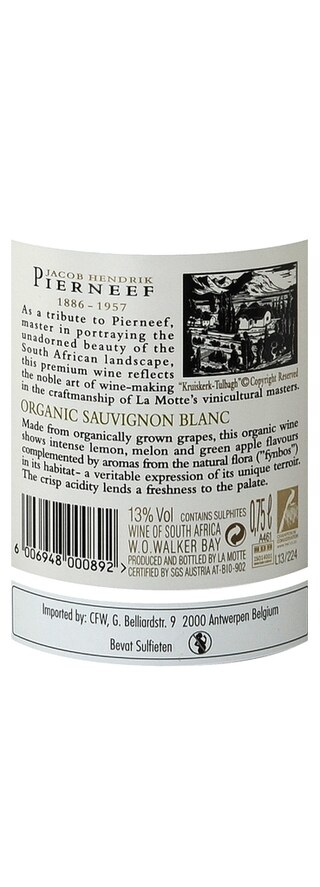 SOUTH AFRICA - WESTERN CAPE | White | Pierneef Sauvignon 2013 White 