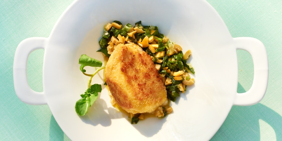 Croquettes de mozzarella et salsa d’olives vertes