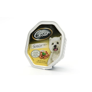 Cesar | Aliment chien | Senior 10+ | Poulet-Riz 