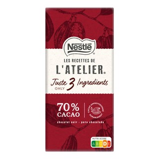 Les Recettes de l'Atelier | Chocolat | Noir | Tablette 