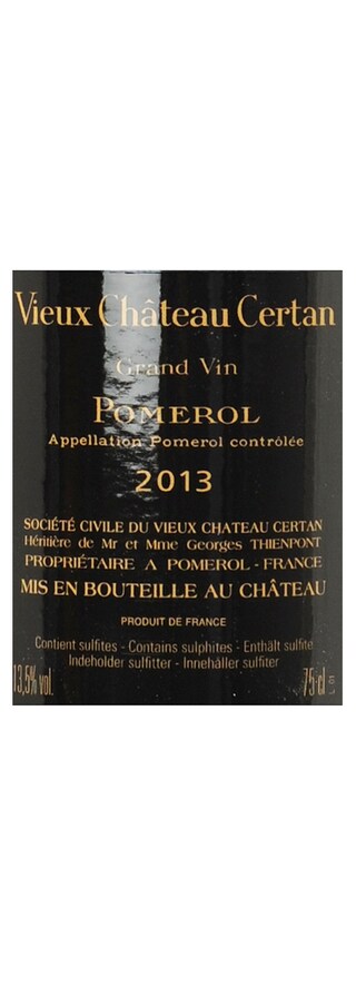 FR BORDEAUX POMEROL | Vieux Château Certan 2013 