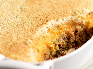Hachis parmentier à la purée de carottes