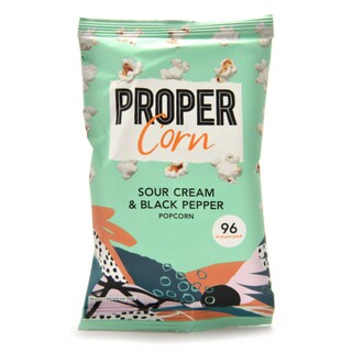 Propercorn | Popcorn | Zwarte peper en zure room 