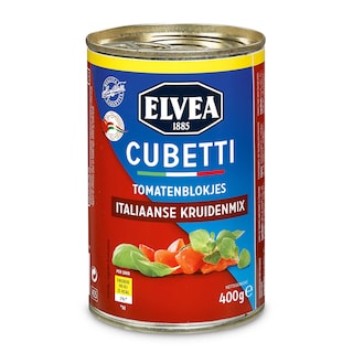 Elvea | Cubetti | Tomaten blokjes | Italiaanse kruiden 