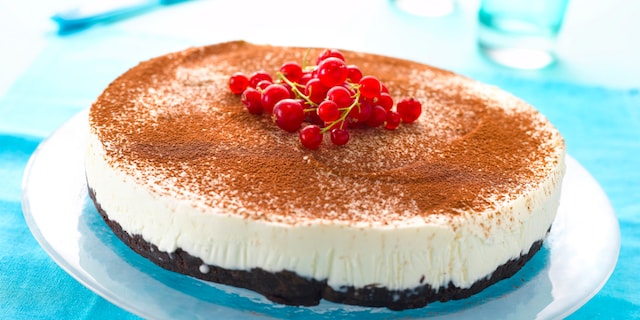 Gâteau glacé aux brownies et au chocolat blanc