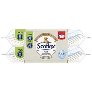 Scottex | Toiletpapier | Vochtig | Pure | Eco 2 x 38 st