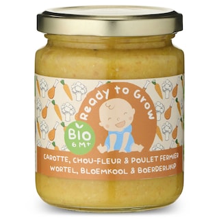 Ready to Grow | Panade bébé fraiche | Poulet | Chou fleur | 6M | Bio 