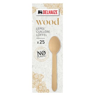 Delhaize | Cuillères | bois | 16cm 