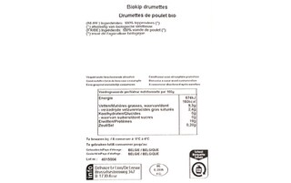 Delhaize | Bio | Pilons | Poulet | Bio 