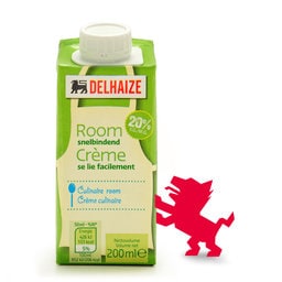 Delhaize | Crème | Légère | 20% M.G.| 2+1 gratis 