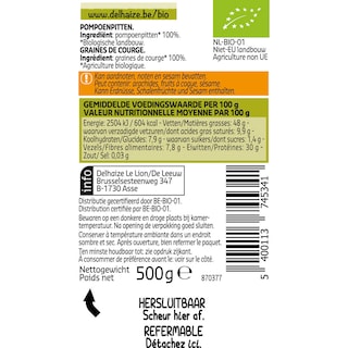 Delhaize | Bio | Graine de courge | Bio 