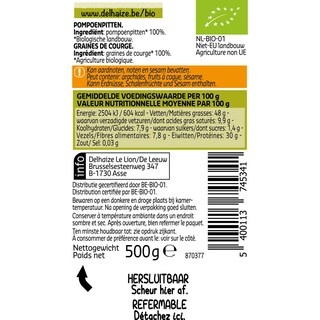Delhaize | Bio | Pompoenpitten | Bio 