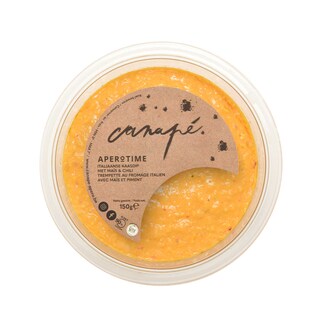 Canapé | Italiaanse kaasdip met maïs en chili 