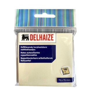 Delhaize | Notes | Autocollant | 76mm x 76mm 1 pc