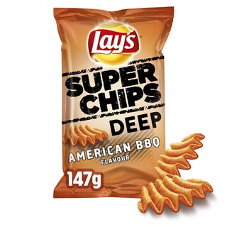 Lay's | Deep Ridged | Chips | Ribbled | American BBQ 