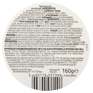 Delhaize | Pancakes | Banane | Epeautre 