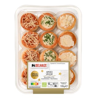 Delhaize | Apero | Veggie | 12 pièces 195 gr