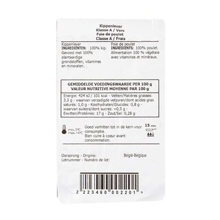 Delhaize | Lever | Kip +/- 480 gr