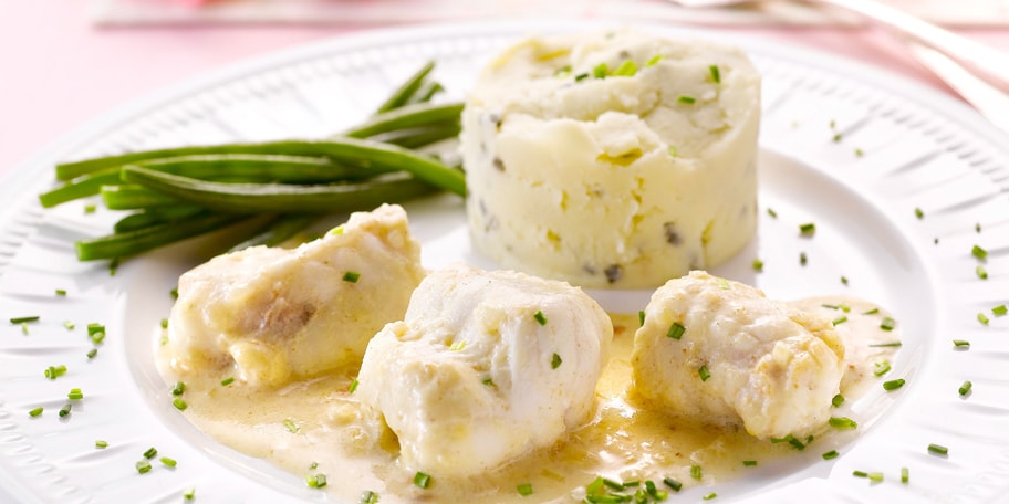 Lotte au miel et à la ciboulette