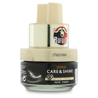 Bufalo | Schoensmeer | Express | Care & shine | Met verdeelspons | Zwart 