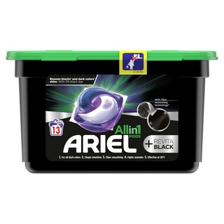 Ariel | Allin1 | Wasmiddel | Capsules | Zwart | 1+1 
