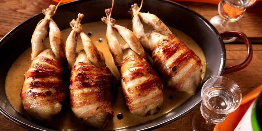 Cailles à la liégeoise