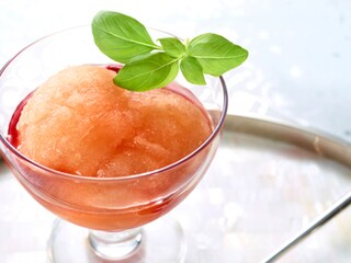 Sorbet met champagne